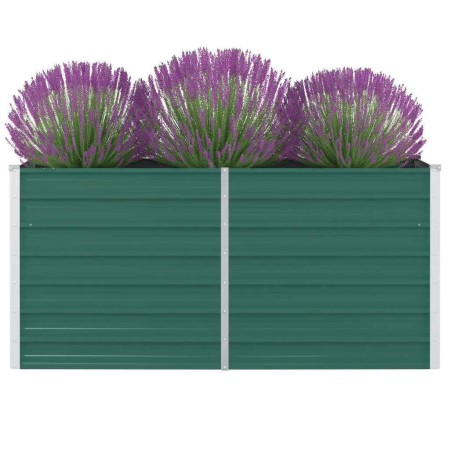 Jardinera elevada de acero galvanizado verde 160x80x77cm de vidaXL, Maceteros y jardineras - Ref: Foro24-47010, Precio: 70,30...