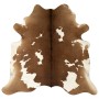 Alfombra de piel de vaca auténtica marrón y blanco 150x170 cm de vidaXL, Alfombras - Ref: Foro24-284344, Precio: 207,91 €, De...