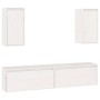 Muebles para TV 4 piezas madera maciza de pino blanco en Muebles TV | Comprar online en Foru.es