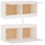 Muebles para TV 4 piezas madera maciza de pino blanco en Muebles TV | Comprar online en Foru.es
