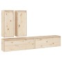 Muebles para TV 4 piezas madera maciza de pino en Muebles TV | Comprar online en Foru.es