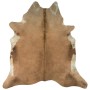 Alfombra de piel de vaca auténtica marrón y blanco 150x170 cm de vidaXL, Alfombras - Ref: Foro24-284344, Precio: 207,91 €, De...