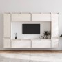Muebles para TV 8 piezas madera maciza de pino blanco en Muebles TV | Comprar online en Foru.es