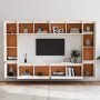 Muebles para TV 8 piezas madera maciza de pino blanco en Muebles TV | Comprar online en Foru.es