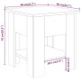 Mesa de centro madera de ingeniería gris Sonoma 40x40x42 cm de vidaXL, Mesas de centro - Ref: Foro24-813081, Precio: 42,82 €,...
