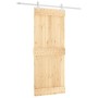 Puerta corredera con herrajes madera maciza de pino 85x210 cm de vidaXL, Puertas - Ref: Foro24-3203163, Precio: 179,91 €, Des...