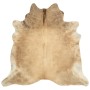 Alfombra de piel de vaca auténtica beige 150x170 cm de vidaXL, Alfombras - Ref: Foro24-284345, Precio: 207,91 €, Descuento: %