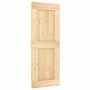 Puerta corredera con herrajes madera maciza de pino 80x210 cm de vidaXL, Puertas - Ref: Foro24-3203166, Precio: 205,87 €, Des...