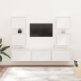 Muebles para TV 7 piezas madera maciza de pino blanco en Muebles TV | Comprar online en Foru.es