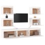 Muebles para TV 7 piezas madera maciza de pino blanco en Muebles TV | Comprar online en Foru.es