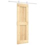 Puerta corredera con herrajes madera maciza de pino 70x210 cm de vidaXL, Puertas - Ref: Foro24-3203165, Precio: 182,27 €, Des...