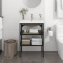 Estructura de baño con lavabo incorporado hierro negro de vidaXL, Tocadores de baño - Ref: Foro24-3101377, Precio: 193,70 €, ...
