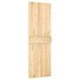 Puerta corredera con herrajes madera maciza de pino 70x210 cm de vidaXL, Puertas - Ref: Foro24-3203165, Precio: 182,27 €, Des...