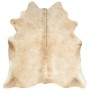 Alfombra de piel de vaca auténtica beige 150x170 cm de vidaXL, Alfombras - Ref: Foro24-284345, Precio: 207,91 €, Descuento: %