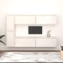 Muebles para TV 6 piezas madera maciza de pino blanco en Muebles TV | Comprar online en Foru.es
