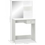 Tocador de madera de ingeniería blanco 75x40x141 cm de vidaXL, Tocadores para dormitorios - Ref: Foro24-244861, Precio: 87,70...
