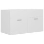 Mueble con lavabo madera de ingeniería blanco de vidaXL, Tocadores de baño - Ref: Foro24-3070829, Precio: 185,88 €, Descuento: %