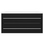 Mueble con lavabo aglomerado negro de vidaXL, Tocadores de baño - Ref: Foro24-3099069, Precio: 328,95 €, Descuento: %