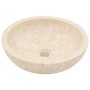 Tocador de baño madera maciza de teca con lavabos mármol crema de vidaXL, Tocadores de baño - Ref: Foro24-3096580, Precio: 43...