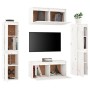 Muebles para TV 6 piezas madera maciza de pino blanco en Muebles TV | Comprar online en Foru.es