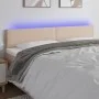 Headboard with LED synthetic leather cappuccino color 200x5x78/88 cm by vidaXL, Headboards and footboards - Ref: Foro24-31214...