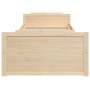 Estructura de cama con cajones madera maciza de pino 90x200 cm de vidaXL, Camas y somieres - Ref: Foro24-322159, Precio: 158,...