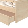 Estructura de cama con cajones madera maciza de pino 90x200 cm de vidaXL, Camas y somieres - Ref: Foro24-322159, Precio: 158,...