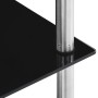 Estantería 5 niveles cristal templado negro 40x40x130 cm de vidaXL, Librerías y estanterías - Ref: Foro24-249511, Precio: 55,...