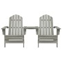 Sillas Adirondack de jardín y mesita madera maciza abeto gris en Sillas de jardín | Comprar online en Foru.es