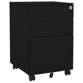 Armario archivador acero negro 39x45x60 cm de vidaXL, Armarios archivadores - Ref: Foro24-335980, Precio: 159,25 €, Descuento: %