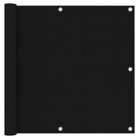 Toldo para balcón tela oxford negro 90x400 cm en Sombrillas | Comprar online en Foru.es