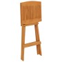 Mesa y taburetes altos plegables 5 piezas madera maciza de teca en Conjuntos de jardín | Comprar online en Foru.es