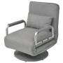 Silla giratoria y sofá cama tela gris claro de vidaXL, Sillones - Ref: Foro24-244666, Precio: 237,51 €, Descuento: %
