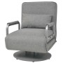 Silla giratoria y sofá cama tela gris claro de vidaXL, Sillones - Ref: Foro24-244666, Precio: 237,51 €, Descuento: %