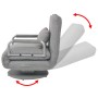 Silla giratoria y sofá cama tela gris claro de vidaXL, Sillones - Ref: Foro24-244666, Precio: 237,51 €, Descuento: %