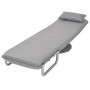 Silla giratoria y sofá cama tela gris claro de vidaXL, Sillones - Ref: Foro24-244666, Precio: 237,51 €, Descuento: %