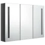 Mueble de baño con espejo LED gris brillante 89x14x62 cm de vidaXL, Tocadores de baño - Ref: Foro24-326528, Precio: 160,35 €,...