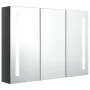 Mueble de baño con espejo LED gris brillante 89x14x62 cm de vidaXL, Tocadores de baño - Ref: Foro24-326528, Precio: 160,35 €,...