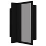 Armario espejo de baño con luz LED acrílico negro 40x12x45 cm de vidaXL, Tocadores de baño - Ref: Foro24-804949, Precio: 47,5...