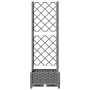 Jardinera con enrejado PP gris claro 40x40x121,5 cm de vidaXL, Maceteros y jardineras - Ref: Foro24-153269, Precio: 39,24 €, ...