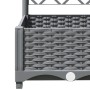 Jardinera con enrejado PP gris claro 40x40x121,5 cm de vidaXL, Maceteros y jardineras - Ref: Foro24-153269, Precio: 39,24 €, ...