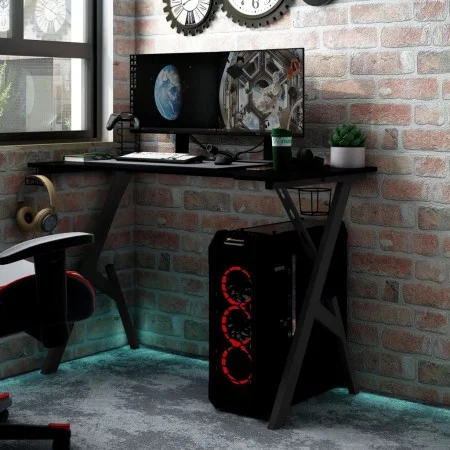 Escritorio gaming con patas en forma de Y negro 110x60x75 cm de vidaXL, Escritorios - Ref: Foro24-325406, Precio: 106,67 €, D...