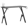 Escritorio gaming con patas en forma de Y negro 110x60x75 cm de vidaXL, Escritorios - Ref: Foro24-325406, Precio: 106,67 €, D...