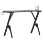 Escritorio gaming con patas en forma de Y negro 110x60x75 cm de vidaXL, Escritorios - Ref: Foro24-325406, Precio: 106,67 €, D...