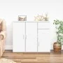 Glossy white plywood sideboard 91x29.5x75 cm by vidaXL, Sideboards - Ref: Foro24-823271, Price: 99,10 €, Discount: %