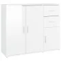Glossy white plywood sideboard 91x29.5x75 cm by vidaXL, Sideboards - Ref: Foro24-823271, Price: 99,10 €, Discount: %