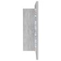 Armario espejo baño luz LED acrílico gris hormigón 90x12x45 cm de vidaXL, Tocadores de baño - Ref: Foro24-804976, Precio: 57,...