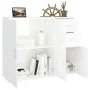 Glossy white plywood sideboard 91x29.5x75 cm by vidaXL, Sideboards - Ref: Foro24-823271, Price: 99,10 €, Discount: %