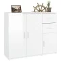 Glossy white plywood sideboard 91x29.5x75 cm by vidaXL, Sideboards - Ref: Foro24-823271, Price: 99,10 €, Discount: %