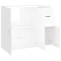 Glossy white plywood sideboard 91x29.5x75 cm by vidaXL, Sideboards - Ref: Foro24-823271, Price: 99,10 €, Discount: %